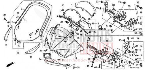 PANNEAU SUPERIEUR XL1000VAB de 2011